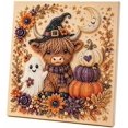 thumbnail image 1 of Halloween Ghost Pearl Art DIY Kit, Spooky Cute 3D Diamond Painting Crafts for Adults, Creative DIY Seasonal Party Gift, 1 of 2