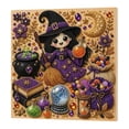 thumbnail image 1 of Halloween Ghost Pearl Art DIY Kit, Spooky Cute 3D Painting Crafts for Adults, DIY Fall Home Decor Wall Art, Spooky Cute 3D Pearl Painting Crafts for Adults (Witch), 1 of 7