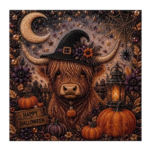 Halloween Ghost Pearl DIY Set, 3D Diamond Painting Craft Kit, Spooky Bead Art Wall Decor, Handmade Ornament for Home Halloween Party Gift