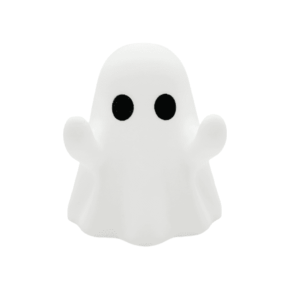 Halloween Ghost Phone Stand Ornament Kitchen utensil arrangement,rack and pinion,Stainless steel-White