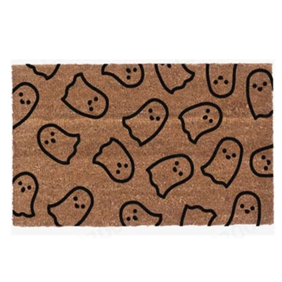 Halloween Ghost Print Doormat 40X60Cm Front Door Welcome Mat For Outdoor Entry