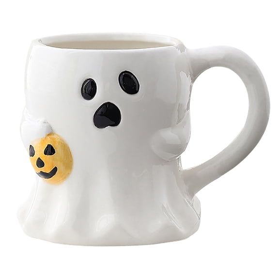 Halloween Ghost Pumpkin Ceramic Coffee Mug Cup