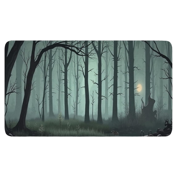 Halloween Ghost Pumpkin Door Mat,Non-Slip Doormat Low-Profile Door Mat 17x30 Inch Horror Pumpkin Ghost Switch Rug for Bedroom Living Room