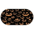 thumbnail image 1 of Halloween Ghost Pumpkin Face Table Cloth Water Resistant Oval Tablecloths Spill-Proof Table Covers for Parties Holiday Dinner Washable Tabletop Cover Kitchen 60x120 Inch, 1 of 1