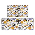thumbnail image 1 of Halloween Ghost Pumpkin Pattern Kitchen Rugs Sets Of 2,Anti Fatigue Kitchen Mat Rugs Non Slip Washable,Decorative Kitchen Floor Mats for Kitchen,Sink,Laundry,17"x30"+17"x47", 1 of 7