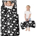 thumbnail image 1 of Halloween Ghost Pumpkin Pattern Toddler Nap Mats for Kids Preschool,50"x20" Sleeping Mat Bag or Kids,Toddler Sleeping Bag,Toddler Nap Mat or Daycare, 1 of 6