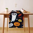 thumbnail image 1 of Halloween Ghost Pumpkins (4) Table Runner, Seasonal Fall Winter Kitchen Dining Table Decoration for Home Party Decor 13x90 Inch, 1 of 4