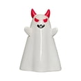 thumbnail image 1 of Halloween Ghost Resin Statue Figurine with Sunglasses Bow and Pumpkin Basket Hand-Painted 3D Sculpted Spooky Ornament for Home Tabletop Shelves Fireplace Display Decor, 1 of 6