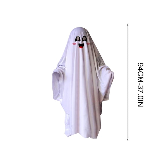 Halloween Ghost Role Play Cloak for Adults & kidss, Spooky White Sheet Cape for Masquerade, Cosplay & Horror-Themed Party Costume Props