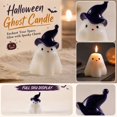 thumbnail image 1 of Halloween Ghost Scented Candle Amber Wizard Ghost Wax Candle 2.44x2.99 Inch Cute Spooky Home Tabletop Aesthetic Decor, 1 of 7