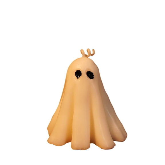 Halloween Ghost Scented Candle Handmade Natural Soy Wax Long Lasting Aromatherapy Ghost Shaped Candle Home Table Decor 1 Pack