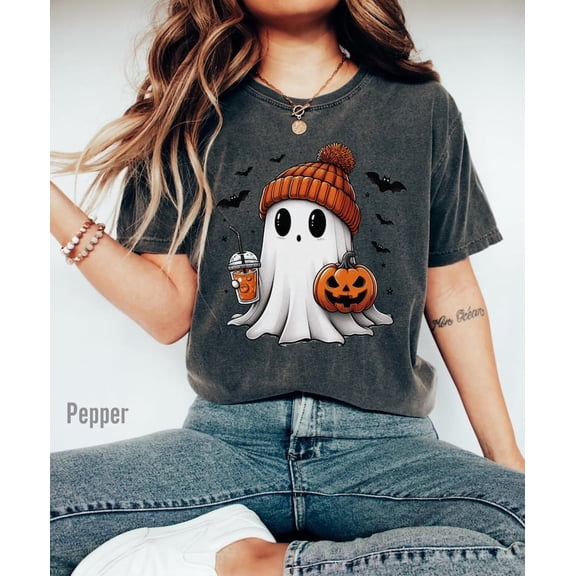 Halloween Ghost Shirt, Cute Ghost Shirt, Womens Halloween Shirt, Cute Fall Shirt, Spooky Season Shirt, Gift For Halloween