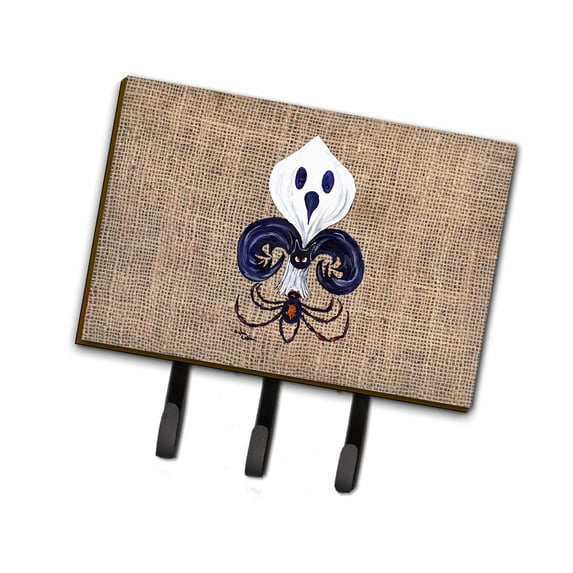 Halloween Ghost Spider Bat Fleur de lis Leash or Key Holder