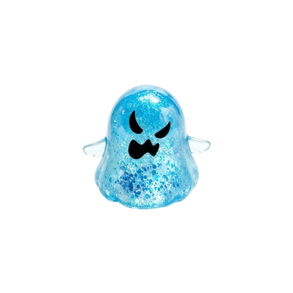 Halloween Ghost Squishy, Glitter Ghost Squishy Toys, Slow Rising Polyurethane Foam Fidget, Fun Coworker Desk Gift for Corporate Halloween Celebration Events,Light Blue
