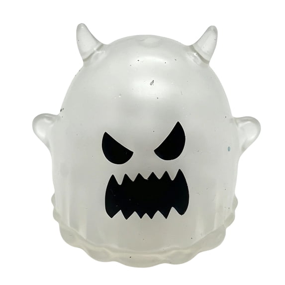 Halloween Ghost Squishy Toy, Ultra-Soft Slow Rising Stress Relief Fidget Toy, Calming Sensory Squeeze Ball with Bead Filling for Party Favors Desk Decor, Spooky Halloween Gift