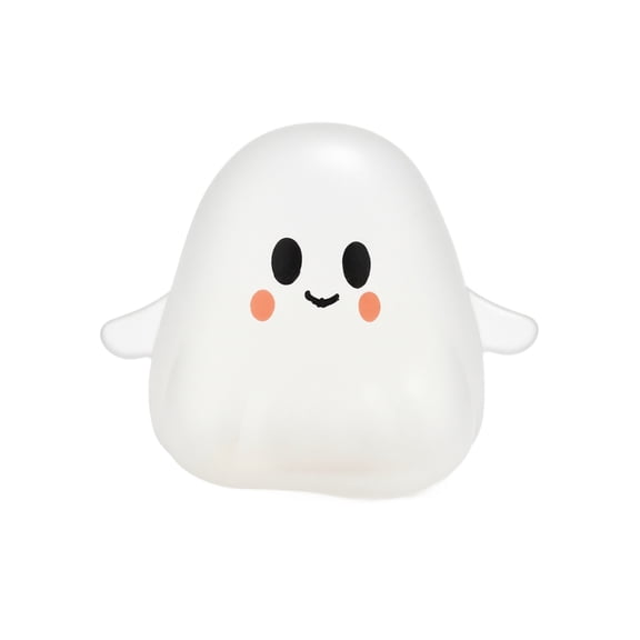 Halloween Ghost Squishy Toy with Coconut Oil Filling, Cute White Design, for Kids and Adults Daily Relaxation Toy