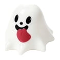 thumbnail image 1 of Halloween Ghost Squishy Toy with Funny Tongue Out Design, 1 Piece, White Soft Rubber, for Desk and Shelf Display, Relaxation Toy, 1 of 3