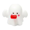 thumbnail image 1 of Halloween Ghost Squishy Toy with Rolling Tongue and Squeaky Sound, Single Piece, White Ghost with Red Tongue, for Kids and Adults, Relaxation Toy, 1 of 3