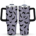 thumbnail image 1 of Halloween Ghost Stainless Steel Tumbler Happy Halloween Pumpkin Travel Coffee Mugs with Straw,Thermal with Lids for Hot and Cold Drinks for Daughter Son 40 oz Spooky Mug, 1 of 7