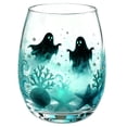 thumbnail image 1 of Halloween Ghost Stemless Glassware, 2D Printed Spooky Drinkware，Spooky 2D Ghost Print With Underwater Details, Smooth Stemless Glass For Wine, Cocktails, Juice And Halloween Entertaining 2026, 1 of 7