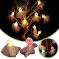 thumbnail image 1 of Halloween Ghost String Lights LED Battery Powered Waterproof Outdoor Lights, Extendable Multicolor Purple Spooky Decor for Garden, Yard, Patio, Bedroom & Holiday Party Decorations, 1 of 8