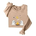 thumbnail image 1 of Halloween Ghost Sweatshirts for Women Long Sleeve Crewneck Loose Fit Cute Spooky Printing Pumpkin Top Soft Sweater Costumes, 1 of 3