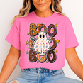 thumbnail image 1 of Halloween Ghost T-Shirt "BOO BOO BOO" – Cute Spooky Graphic Tee, Unisex Casual Crew Neck, 1 of 2