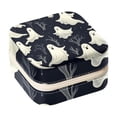 thumbnail image 1 of Halloween Ghost Travel Portable Square Jewelry Box for Rings, Earrings, Necklaces, Bracelets - Girls and Women, 1 of 6