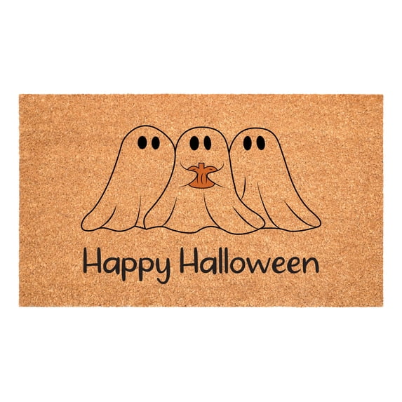 Calloway Mills 114742436 Halloween Ghost Trio Doormat, 24"x36"