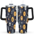 thumbnail image 1 of Halloween Ghost Tumbler Happy Halloween Pumpkin Coffee Travel Mug with Straw,Thermal with Lids for Hot and Cold Drinks for Fathers Husband Mothers 40 oz Spooky Mug, 1 of 7