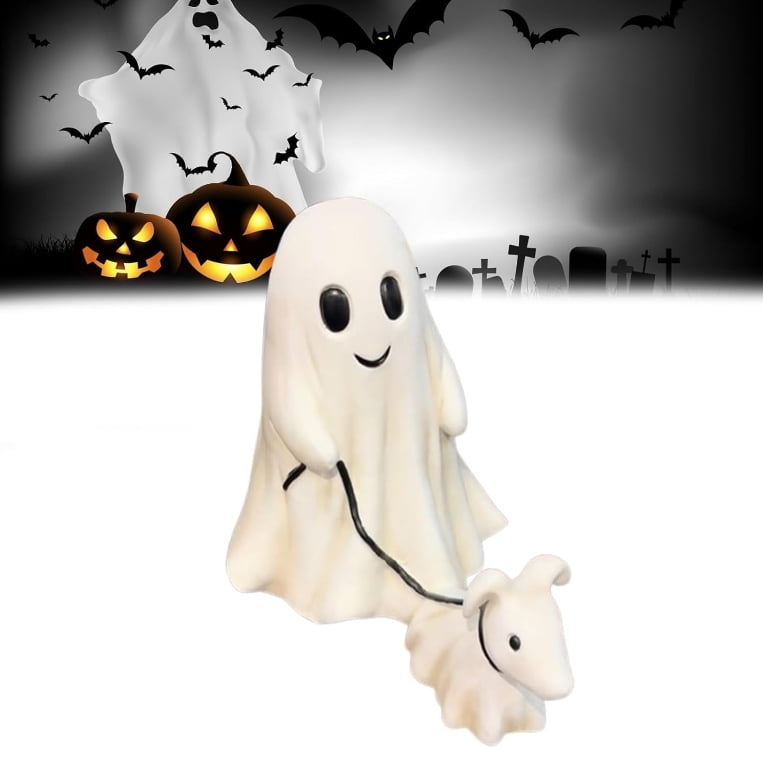 Schattig spookbeeld | Creatief ontwerp Ghost Dog Halloween beeldje