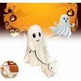 thumbnail image 1 of Halloween Ghost Walking Dog Statue - Spooky Figurine for Home Tabletop Decorations - Ghost Walking His Ghost Dog, Perfect Decoration for Home Tabletop, 1 of 9
