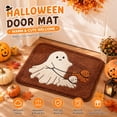 thumbnail image 1 of Halloween Ghost Walking Puppies Shaggy Doormat, Cute Ghost Dog Decorative Floor Rug, Non Slip Fluffy Bath Mat, for Entryway, Bathroom, Fall Farmhouse Home Decor, 1 of 7