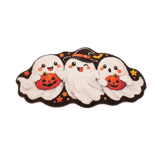 Halloween Ghost Welcome Doormat Outdoor Fabric Door Mat Indoor Entrance Door Mat Non Slip For Front Porch Entryway Decor