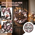 thumbnail image 1 of Halloween Ghost Welcome Hanging Sign, Halloween Decorations With Cute Ghost and Jack O Lantern, Front Door & Porch Halloween Ornament for Home Spooky Season Indoor Outdoor,10x12Inch, 1 of 5