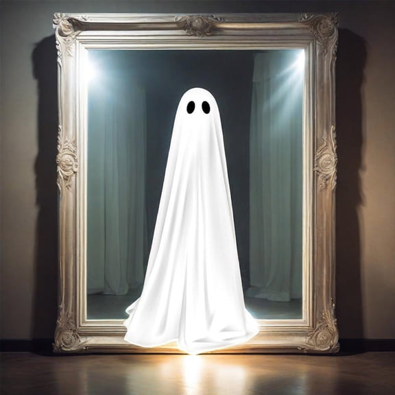 Halloween Ghost Window Clings Removable Static Stickers for Glass Mirror Decoration