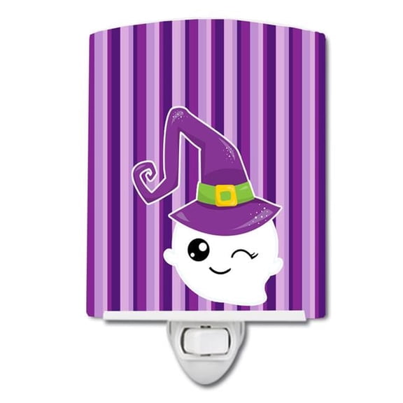 Halloween Ghost Witch Ceramic Night Light