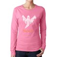 thumbnail image 1 of Halloween Ghost - Women's Word Art Long Sleeve T-Shirt, 1 of 2