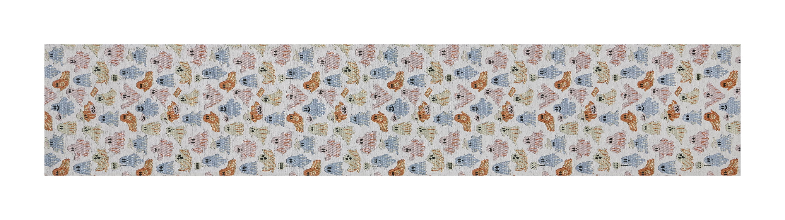 Halloween Ghosts 13" x 72" Table Runner - 100% Polyester, Multi-color