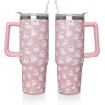 thumbnail image 1 of Halloween Ghosts 40 Oz Tumbler with Handle and Straw, Cute Spooky Stainless Steel Double Walled Vacuum Insulated Cup, Holiday Gifts for Women Girls, 1 of 6