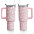thumbnail image 1 of Halloween Ghosts 40 Oz Tumbler with Handle and Straw, Cute Spooky Stainless Steel Double Walled Vacuum Insulated Cup, Holiday Gifts for Women Girls, 1 of 6