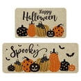 thumbnail image 1 of Halloween Ghosts And Horror Polka Dot Kitchen Rug 2-Piece Set, Fun Kitchen Mats, Suitable For Home Use 47.24"x15.74+15.74"x23.62", 1 of 6