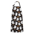 thumbnail image 1 of Halloween Ghosts and Bats Apron-Garden Aprons for Women with Pockets-Cotton Linen Waterproof Kitchen Cooking Gardening Aprons Adjustable for Kitchen,Cooking,BBQ and Salon 32"x27", 1 of 7