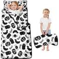 thumbnail image 1 of Halloween Ghosts Bats and Pumpkins Toddler Nap Mats for Kids Preschool,50"x20" Sleeping Mat Bag or Kids,Toddler Sleeping Bag,Toddler Nap Mat or Daycare, 1 of 6