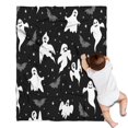 thumbnail image 1 of Halloween Ghosts Bats and Stars Blanket,Comfortable Soft Flannel Throw Blanket,All Season,Warm Lightweight Blankets for Sofa Bed Couch Living Room Chair,30"x40", 1 of 4