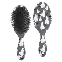 Halloween Ghosts Bats and Eyes Hair Brush,Girls Detangling Hair Brush,Glide Through Tangles with Ease for Wet & Dry Hair,8.8"X2.8"