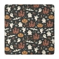 thumbnail image 1 of Vintage Halloween Scene Pattern Square Fitted Tablecloth with Elastic Edge,Square Table Cover,Washable Elastic Table Cover for Home Kitchen Party Decor 34"x34", 1 of 6