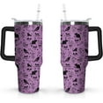 thumbnail image 1 of Halloween Ghosts Cup Gifts for Women Girls, Cute Spooky 40oz Tumbler with Handle and Straw, Holiday Stainless Steel Insulated Water Bottle (1 PC), 1 of 6