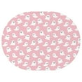 thumbnail image 1 of Halloween Ghosts Cute Spooky Table Cloth, Water Resistant Tablecloth Wrinkle Free Table Covers for Dining Room Parties Holiday Dinner, Oval Tabletop Cover Kitchen 54x72 Inch, 1 of 1