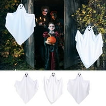 Halloween Ghosts Decorations Outdoor, 26.77" Halloween Hanging Ghost Decor, Flying White Ghosts for Tree Front Yard Patio Lawn Garden, Haunted House Prop, Party Decor Outside